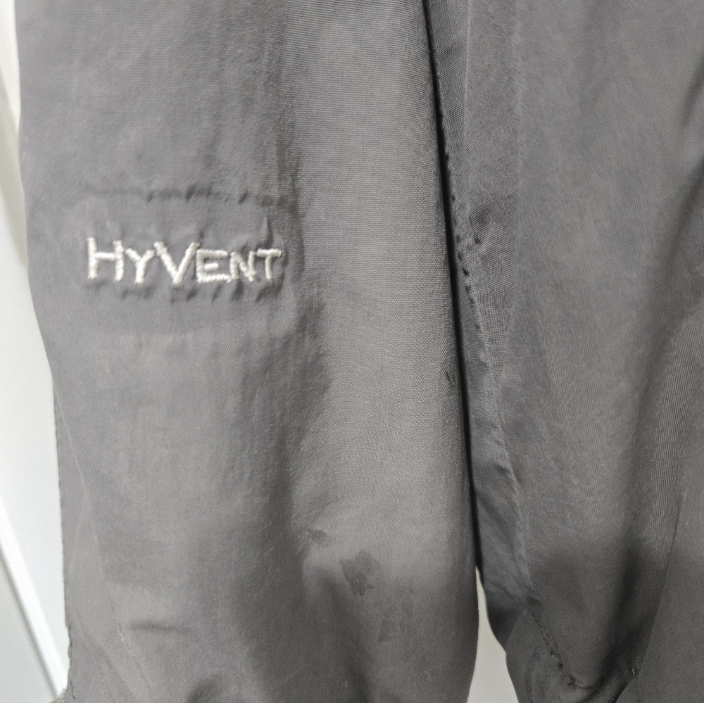 The North Face HyVent Waterproof Windbreaker Jacket Men Sz Large Army Green Gray - Picture 7 of 12